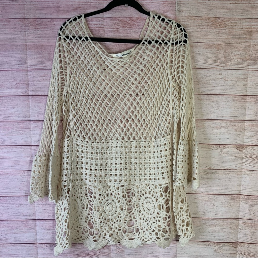 Tantrums Knit Long Sleeves Sweater‎ Size XL